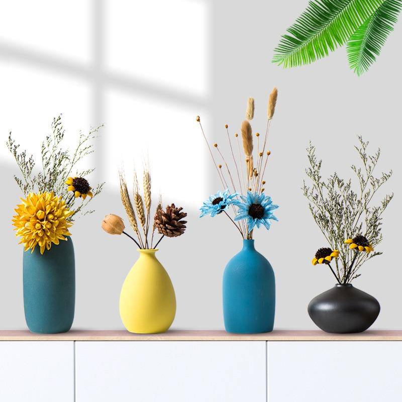 Colorful Ceramic Vase | Modern Tabletop Decor