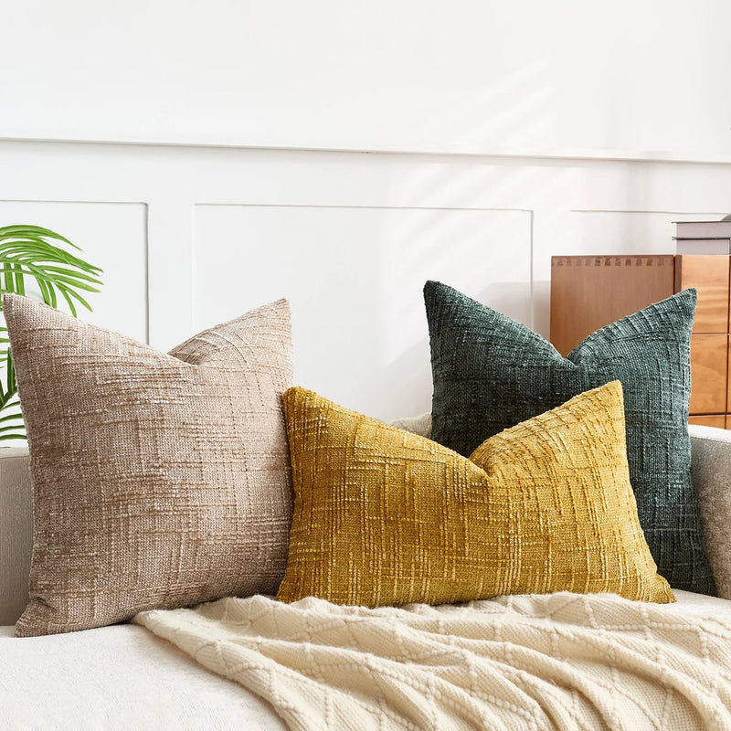 Chenille Cushion Cover | Decorative Home Accent for Sofas