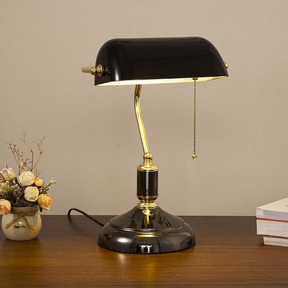 European Glass Table Lamp | Classic Bedside or Desk Lamp