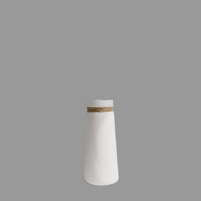 Modern White Ceramic Vase | Artistic Home Decor