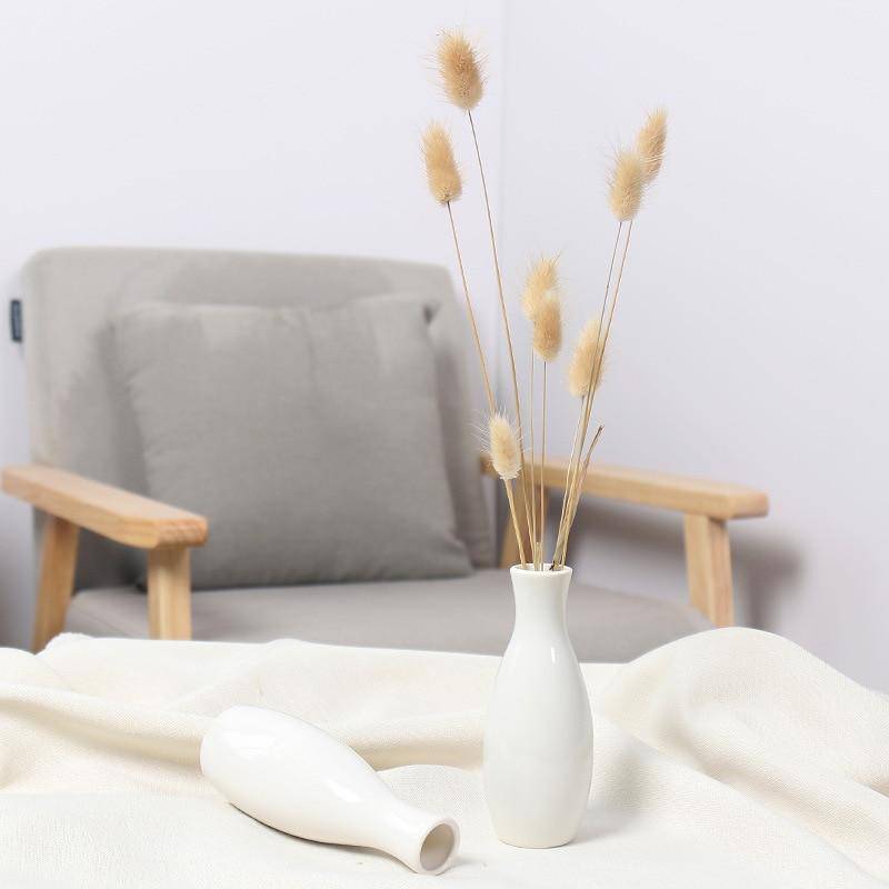 Modern White Ceramic Floor Vase | Home Decor Accent