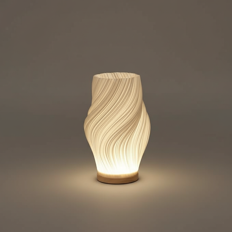 Wavecrest Table Lamp | Contemporary Bedside Lighting