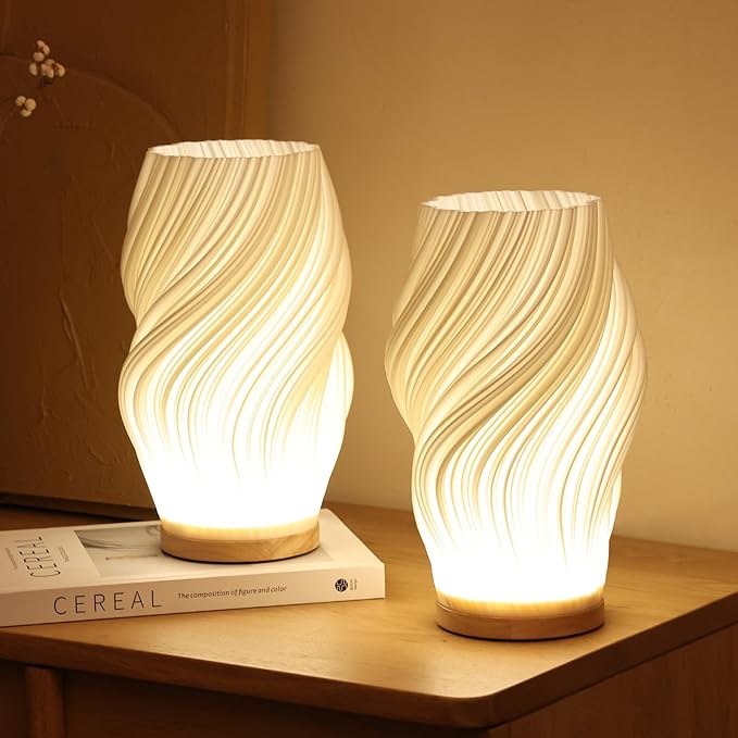 Wavecrest Table Lamp | Contemporary Bedside Lighting